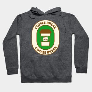 Coffee Break - Cat and Coffee Hoodie